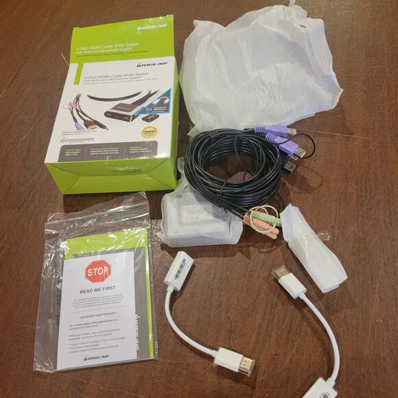 IOGEAR GCS62HDPKIT 2-Port HDMI and DisplayPort Cable KVM Kit with Audio Open box - Picture 6 of 11